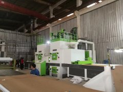 不銹鋼板雙面霧化自動噴砂機，不銹鋼雙面自動噴砂機
